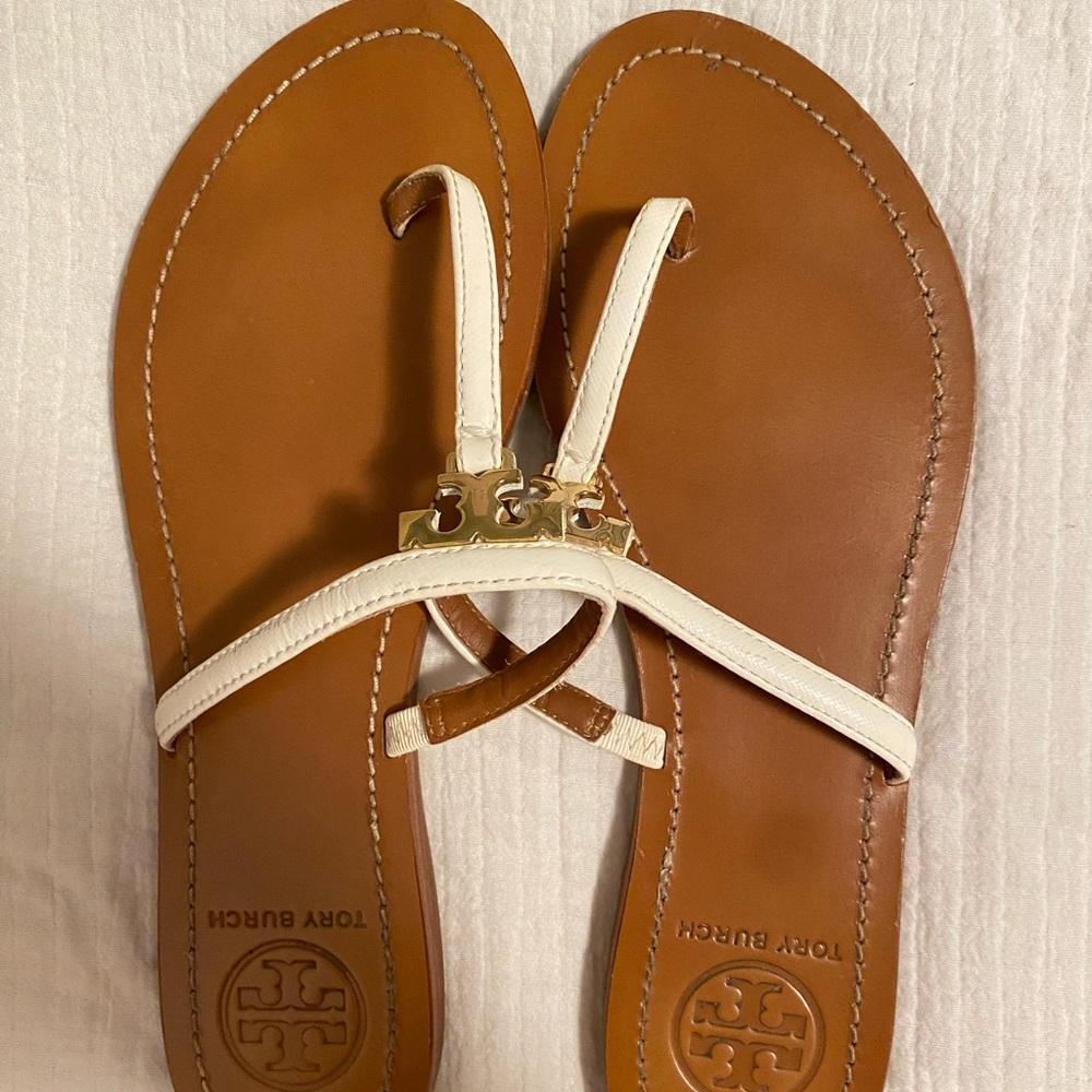 Tory Burch White Sandals